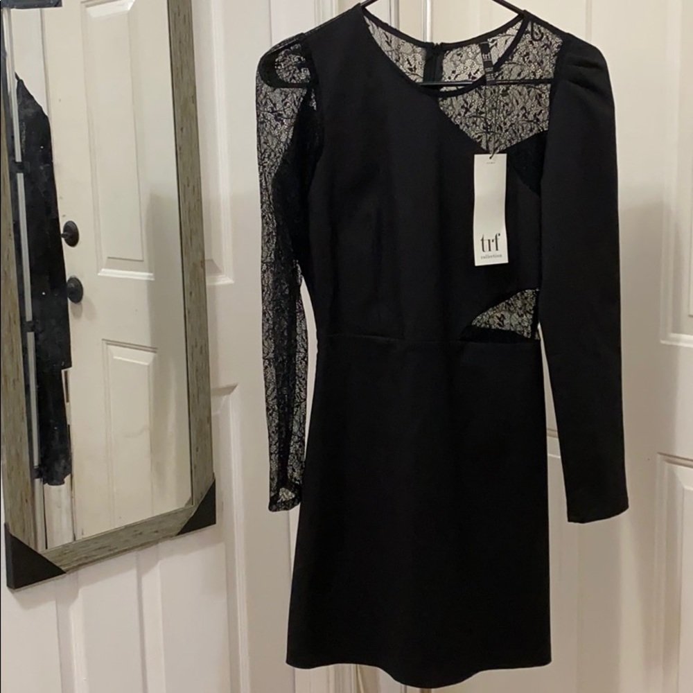 ZARA black lace dress
